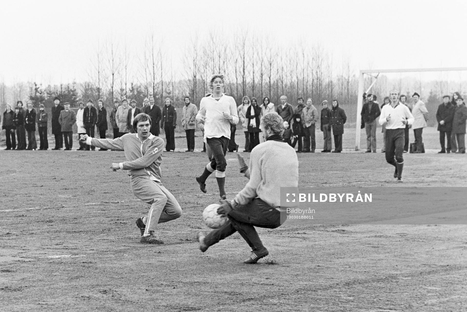 Situation framför hässleholms målvakt Claes Flink