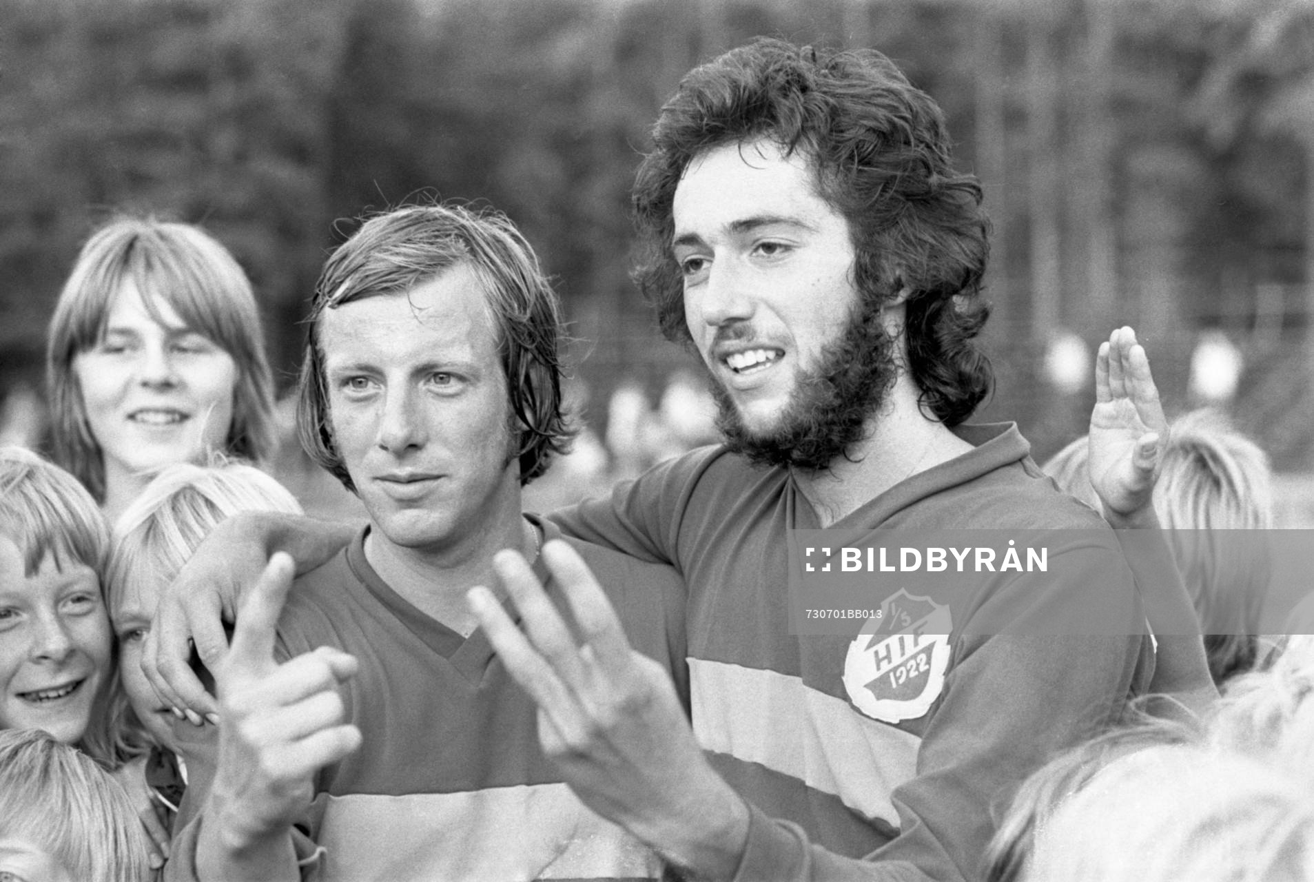 Matchvinnarna Tommy Svensson och Alf Jönsson, Hässleholm,