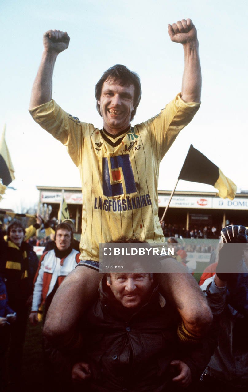 Fotboll, Flemming Pehrson, Mjällby, jubel