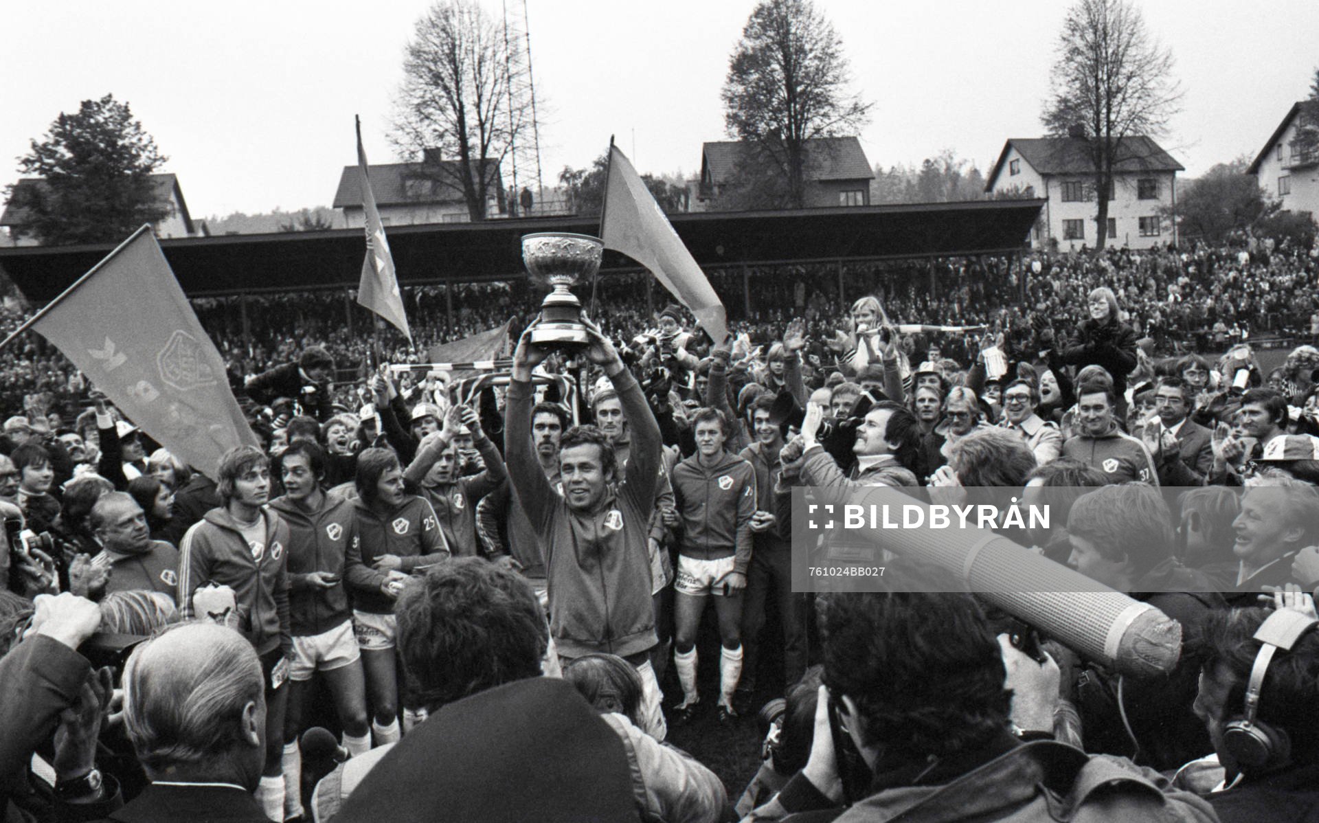 Pokal, jubel, glädje
