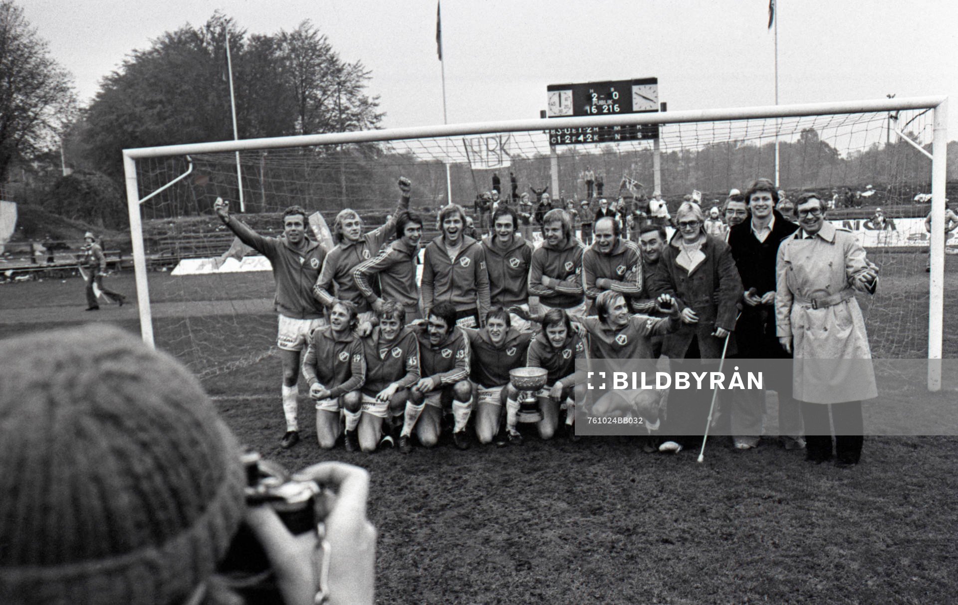 Pokal, jubel, glädje