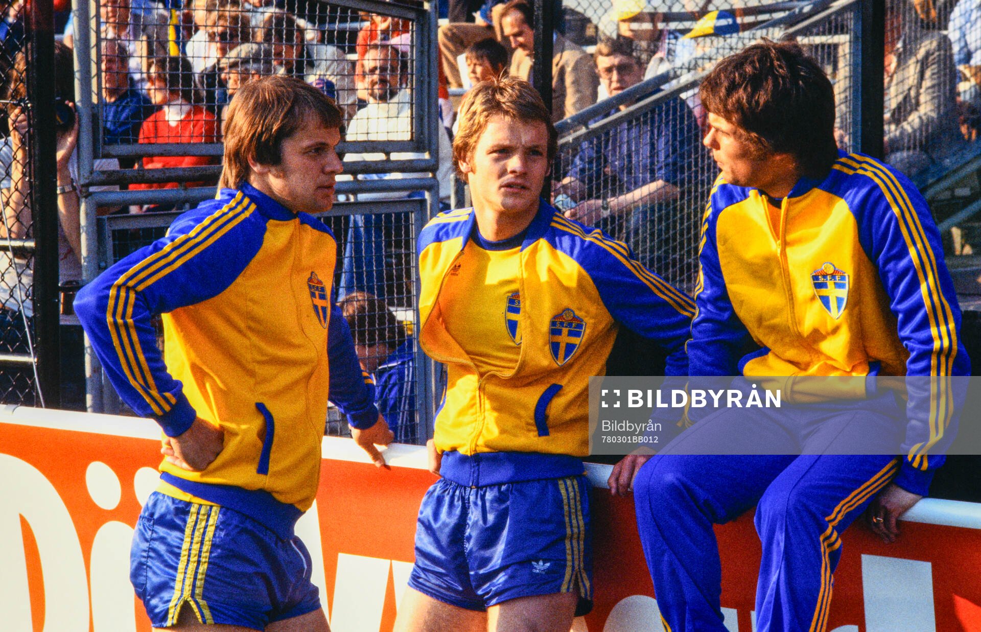 Sveriges Sanny Åslund, Torbjörn Nilsson och Magnus
