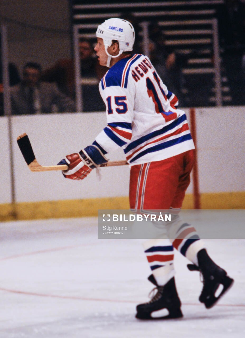 Anders Hedberg of New York Rangers