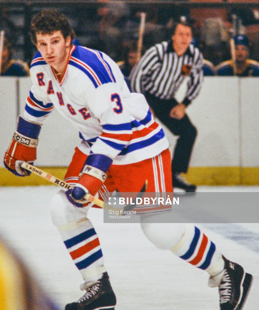 Barry Beck of New York Rangers