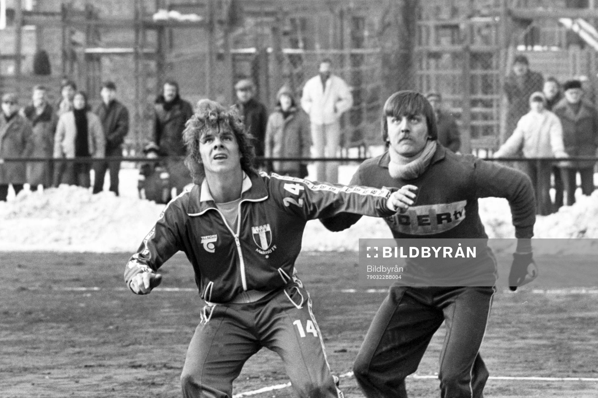 Fotboll, Malmö FF, Träningsmatch: Jan-Olov Kinnvall.
