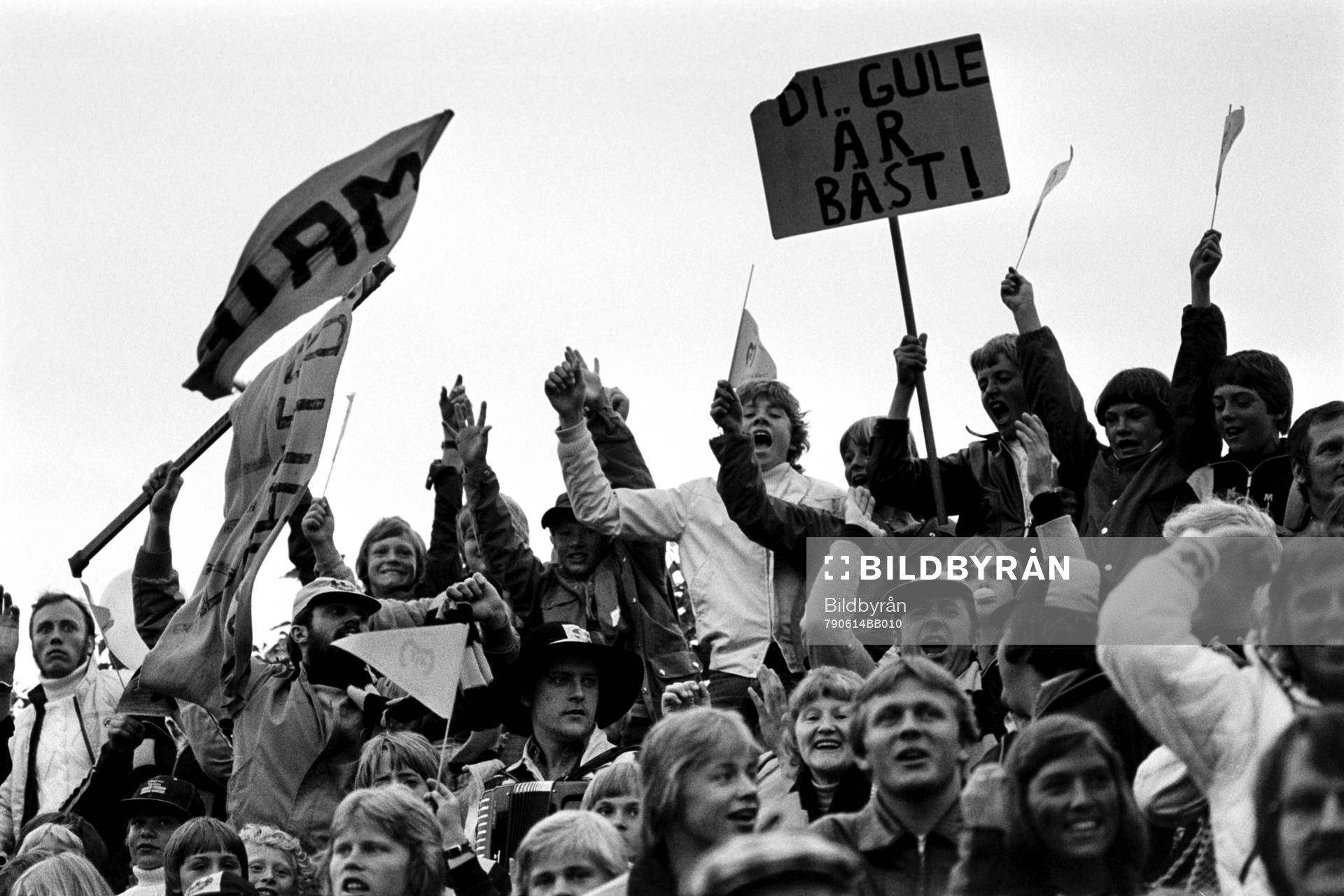 Bra stämning på läktaren