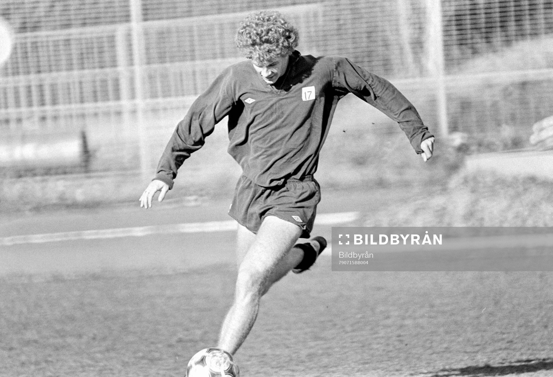 Tommy Caton at training