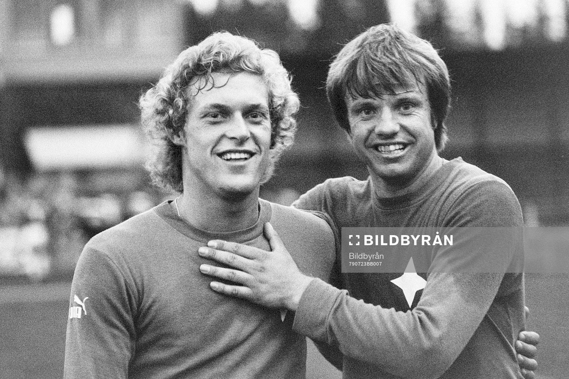Malmös målskyttar Lars-Erik Larsson och Staffan Ohlsson