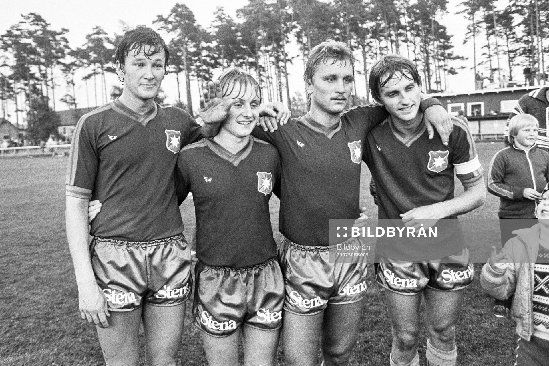Örgrytes målskyttar Ulf Larsson, Gunnar Carlsson, Thomas