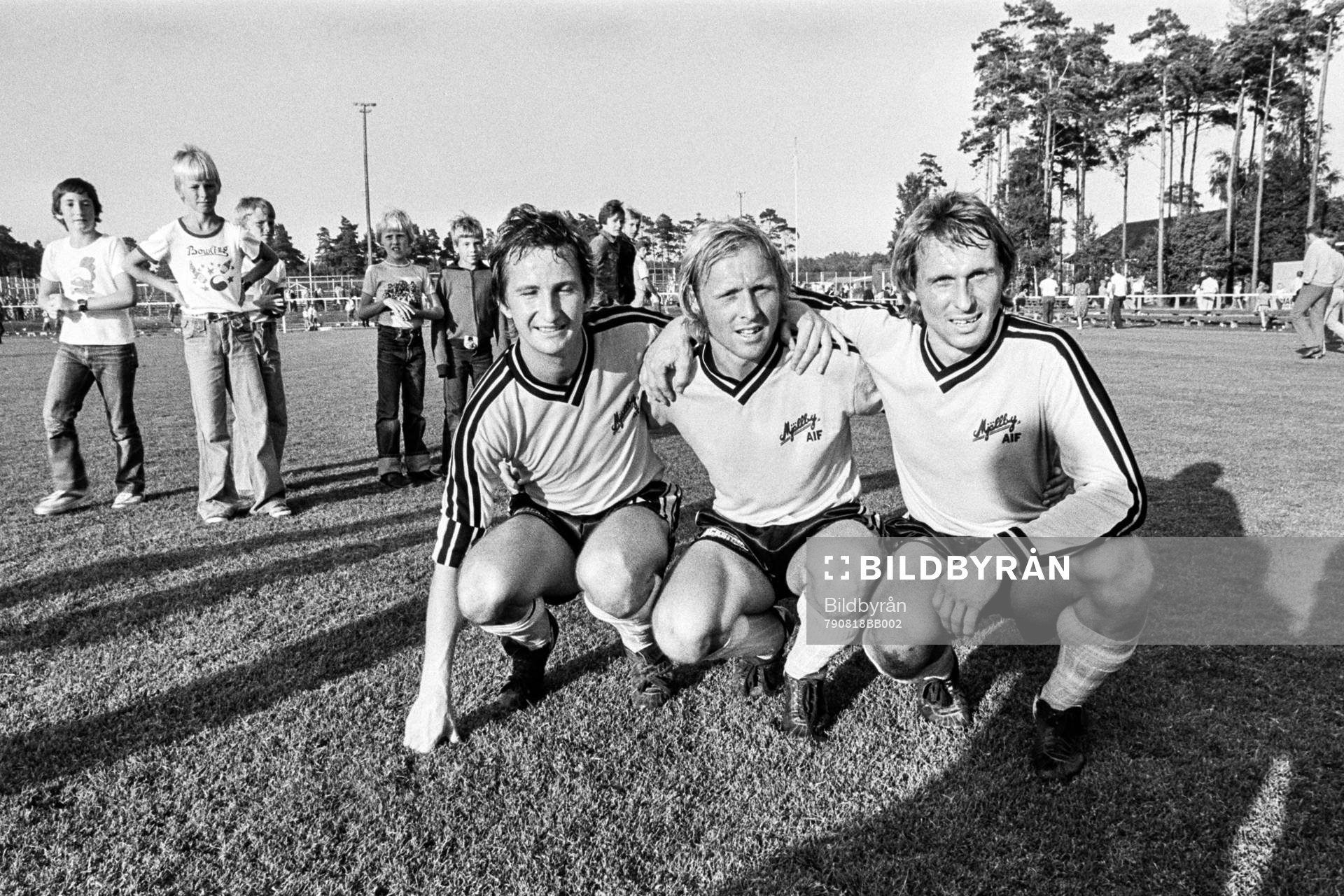 Mjällbys målskyttar Tommy Nordgren, Sven-Bertil Andersson