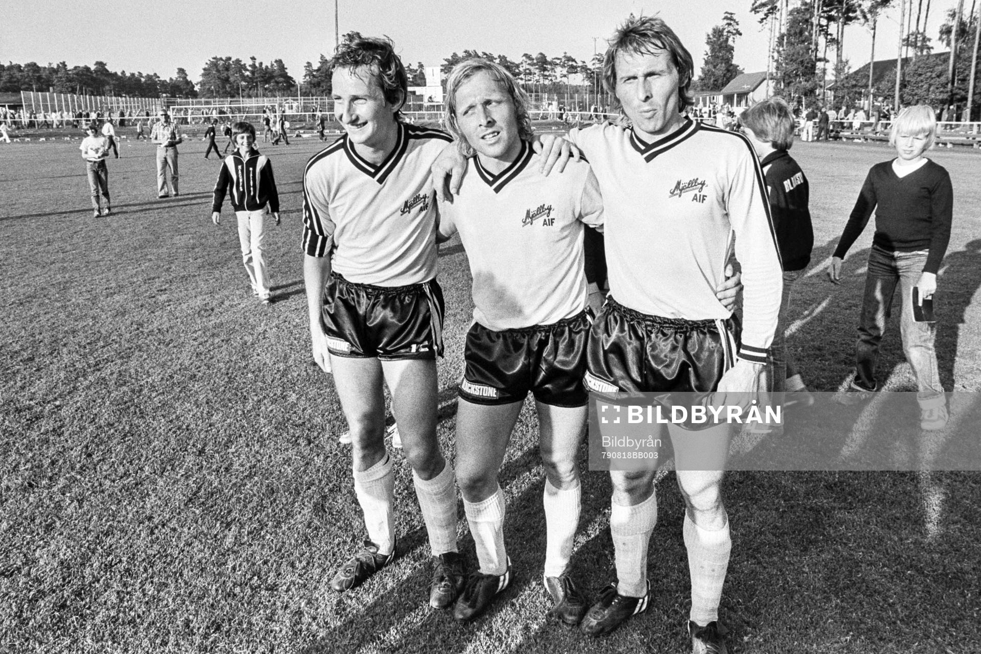 Mjällbys målskyttar Tommy Nordgren, Sven-Bertil Andersson