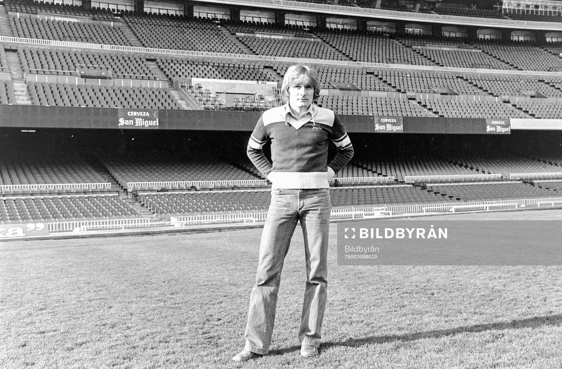 Allan Simonsen at Camp Nou stadium