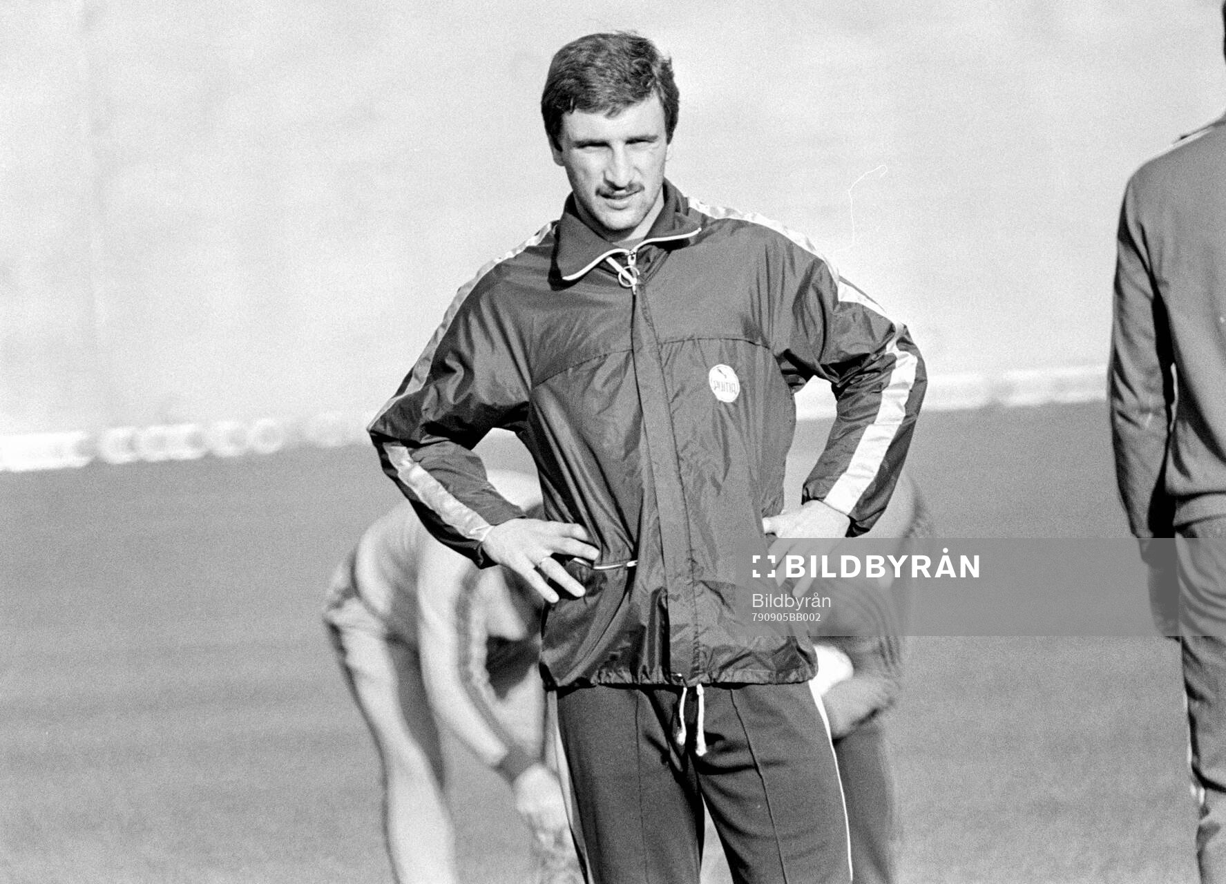 Hans Krankl at a training session