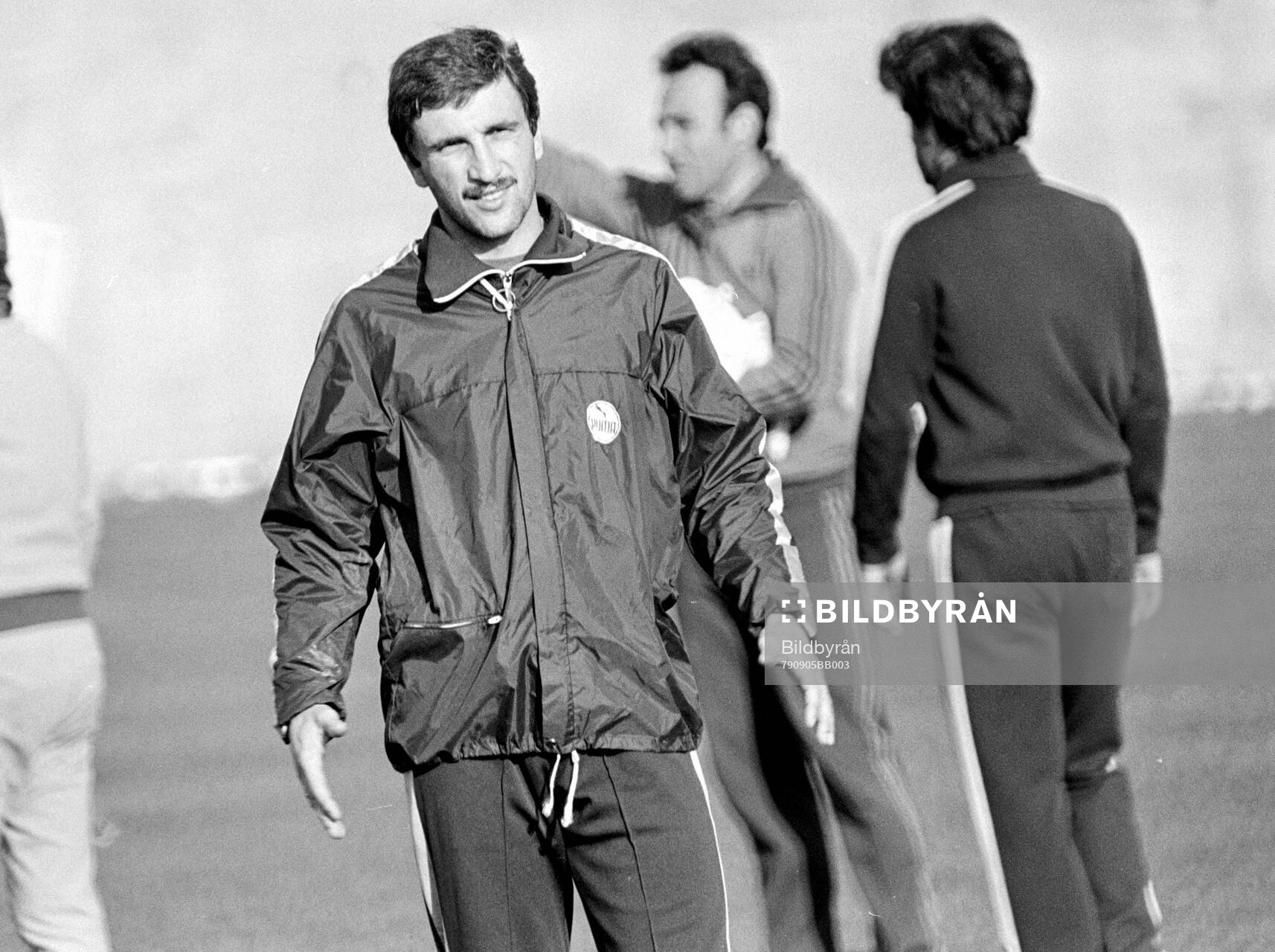Hans Krankl at a training session