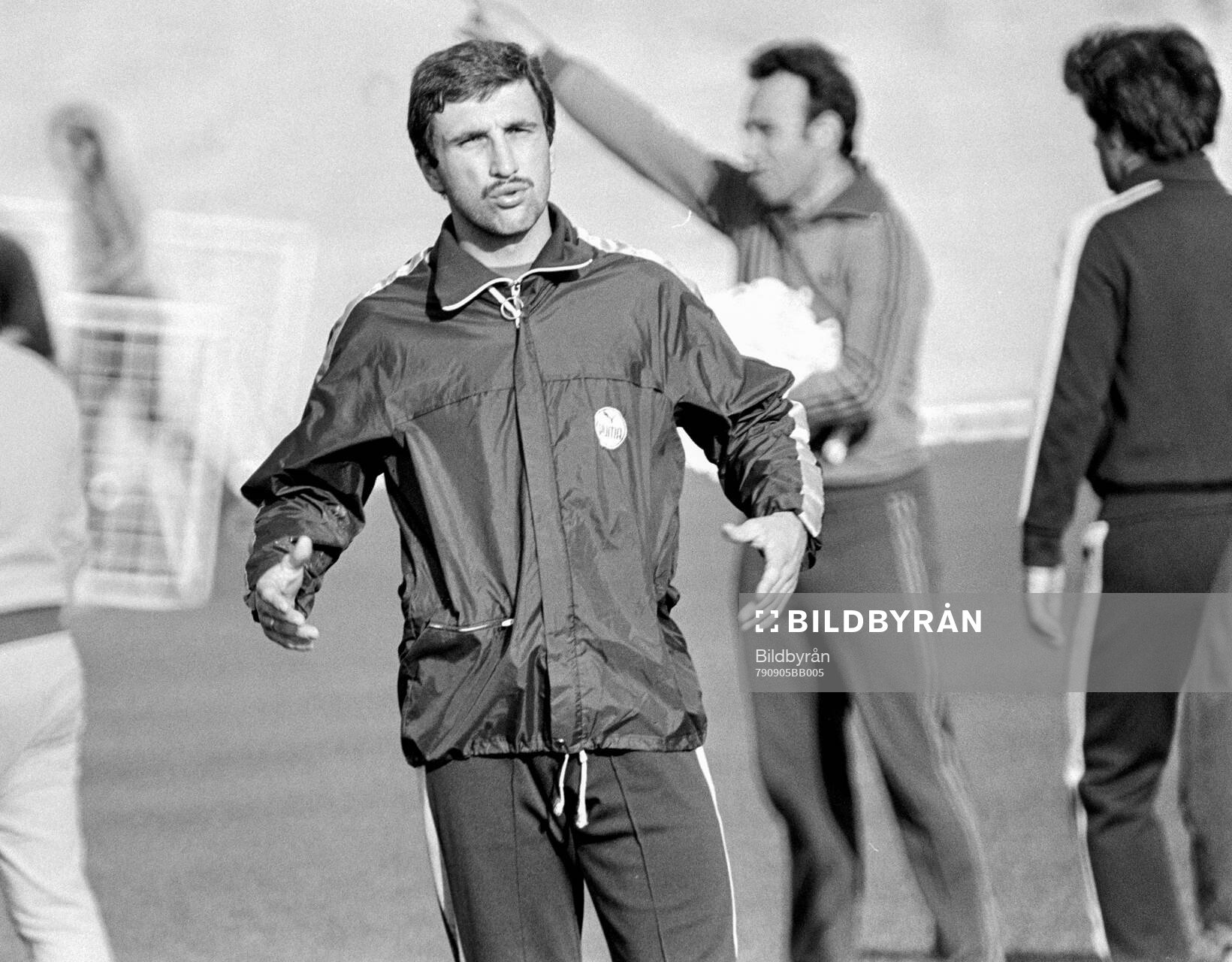 Hans Krankl at a training session