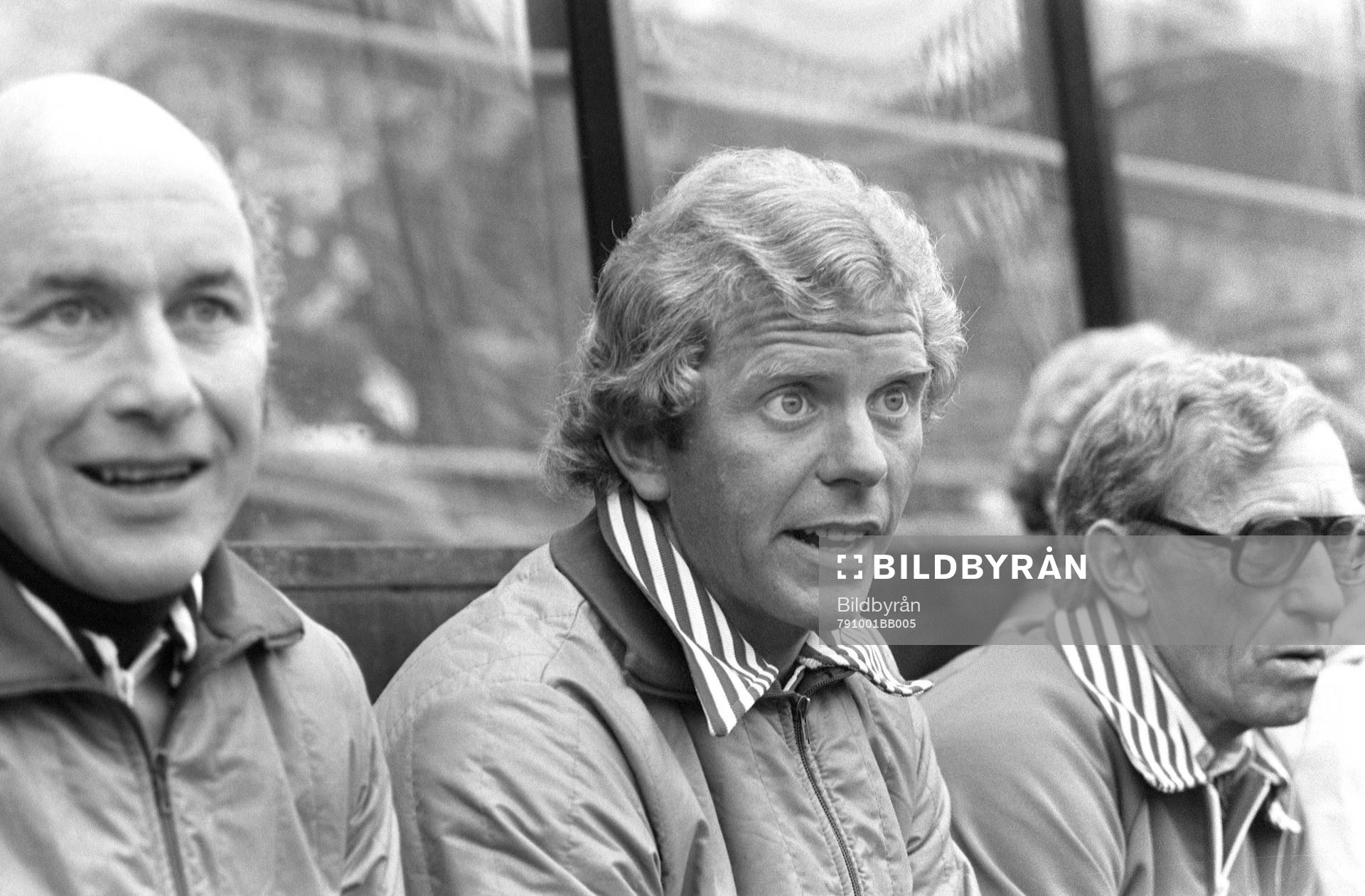 Bob Houghton, tränare och Egon Todde Jönsson, lagledare