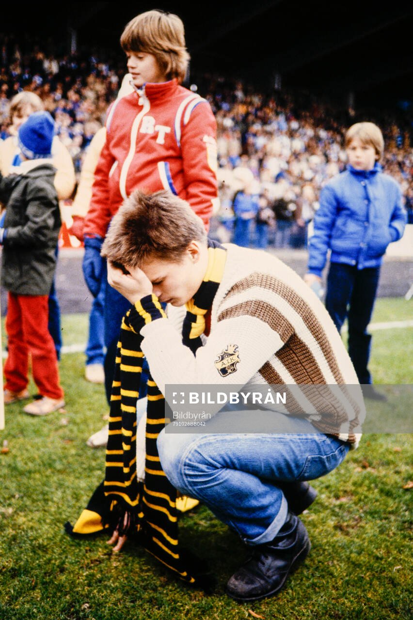 En AIK-supporter deppar