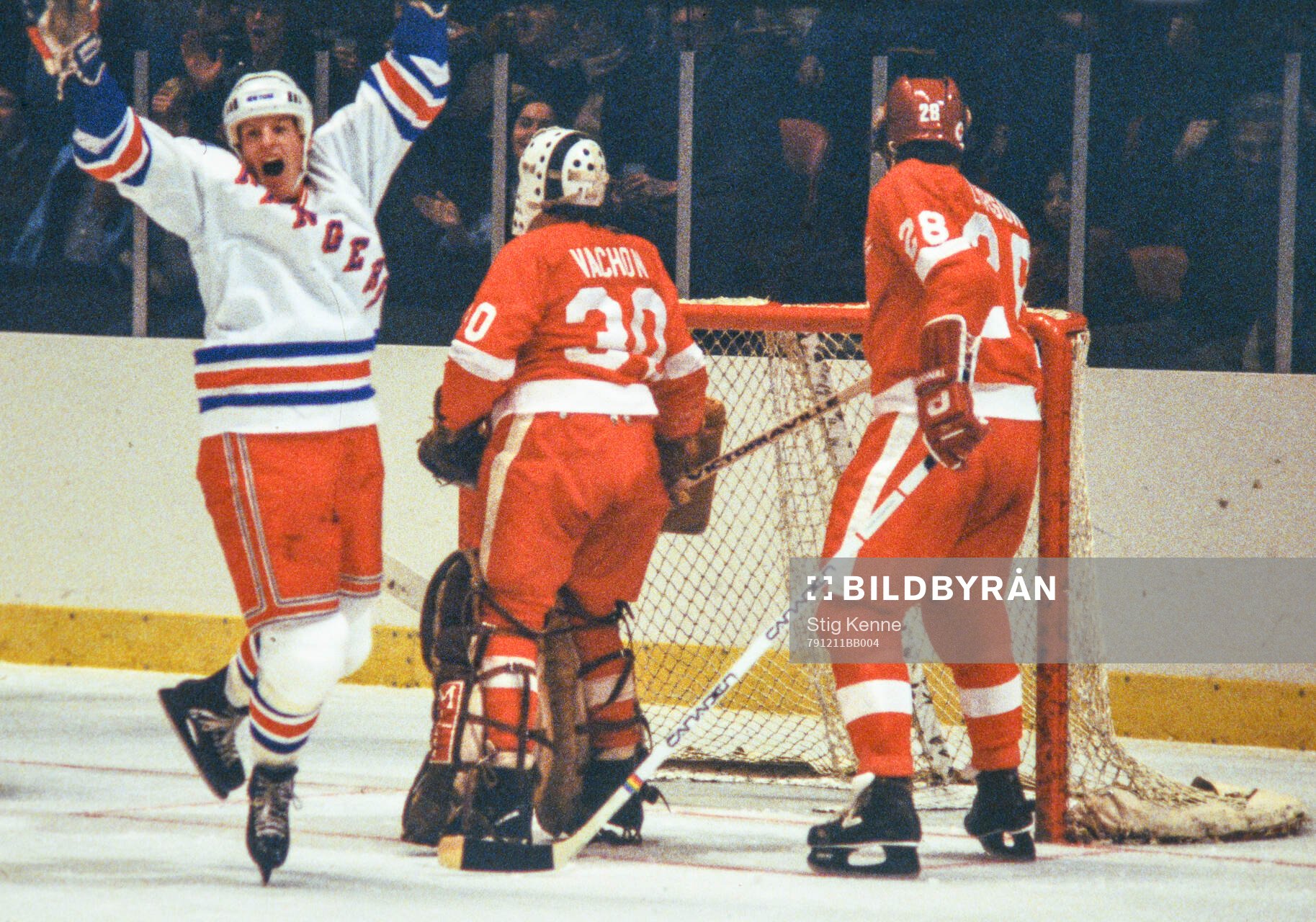 Ice Hockey, NHL 1979-1980, New York Rangers - Detroit Red