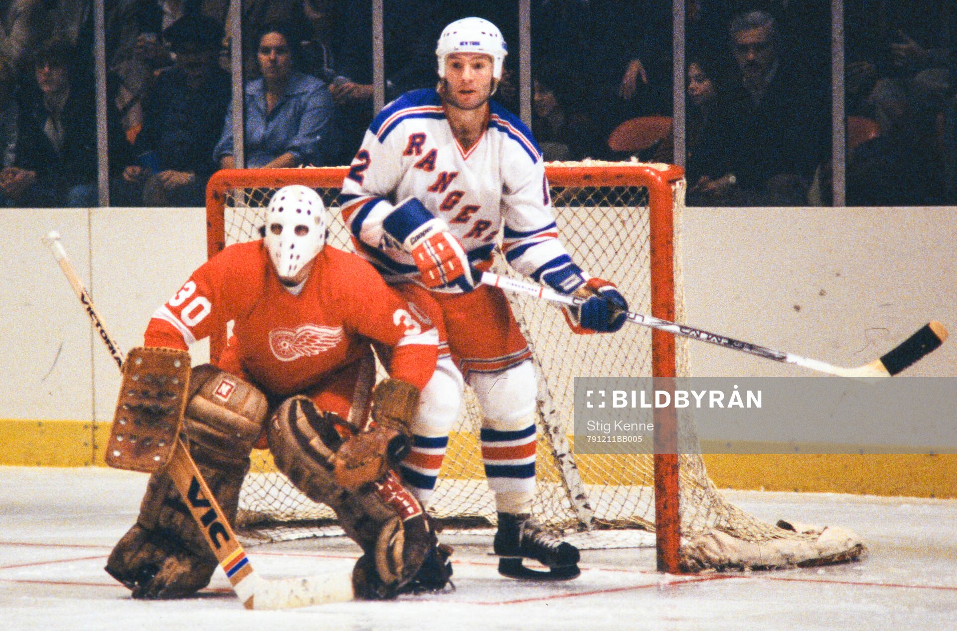 Ice Hockey, NHL 1979-1980, New York Rangers - Detroit Red