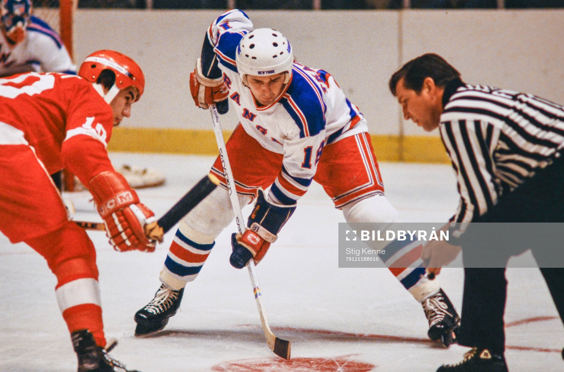 Ice Hockey, NHL 1979-1980, New York Rangers - Detroit Red
