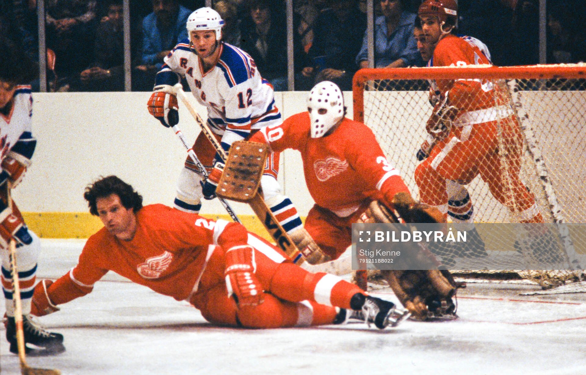 Ice Hockey, NHL 1979-1980, New York Rangers - Detroit Red