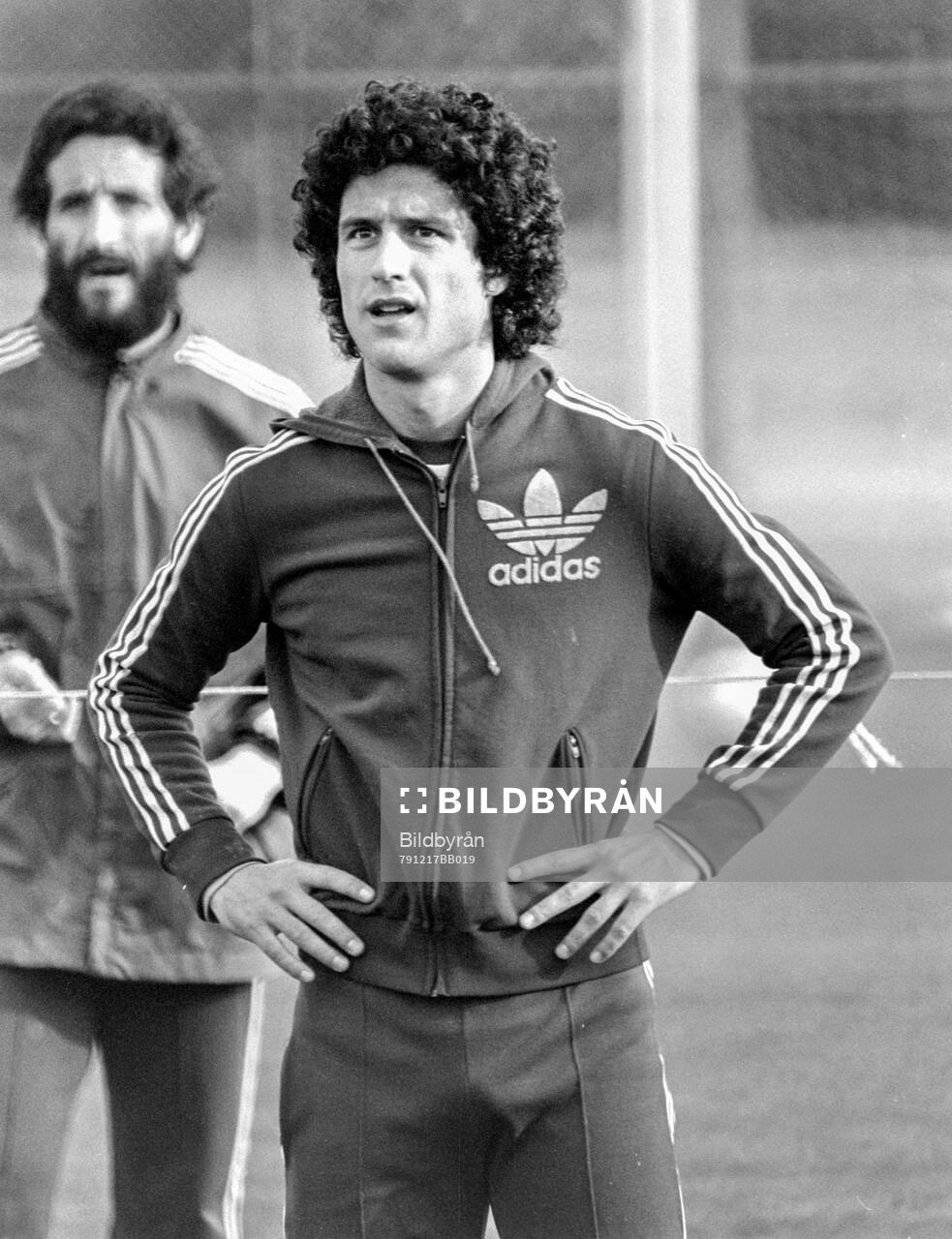 Football, La Liga 1979-1980, Valencia: Daniel Solsana at training.