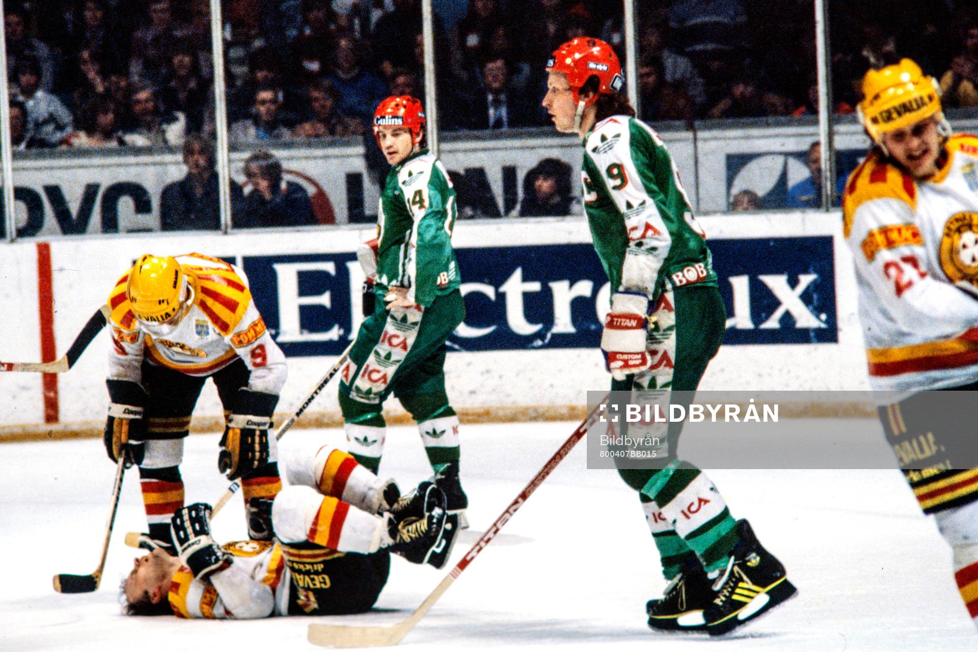 Brynäs Jan Kock vrider sig i plågor