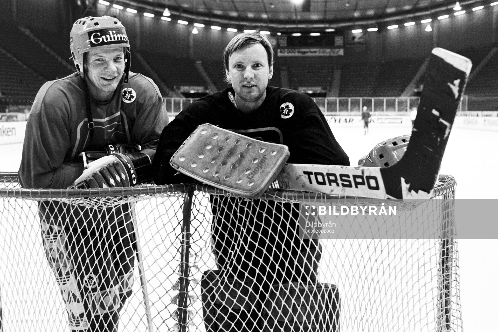 Thommie Bergman och Göran Högosta, målvakt