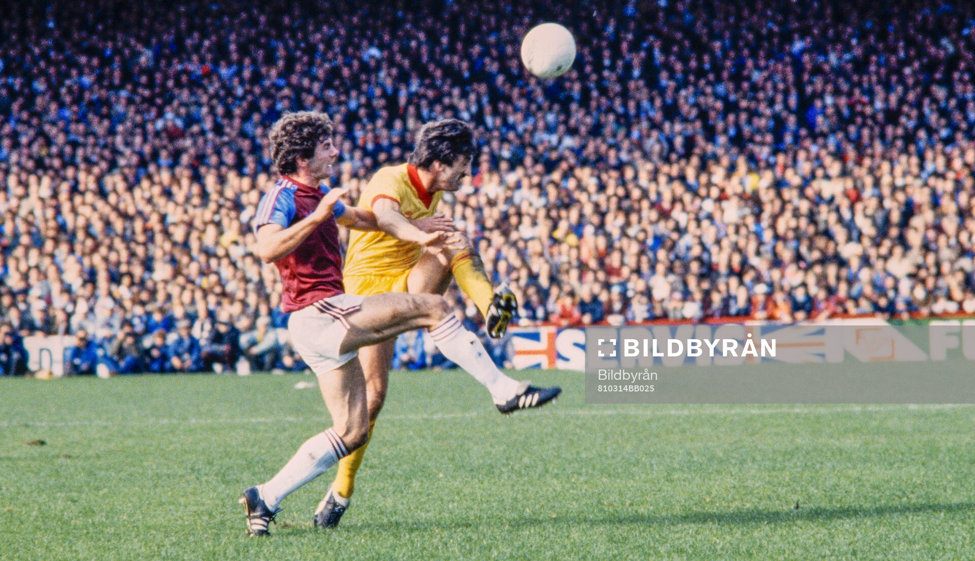 Football, Division One, England, West Ham - Liverpool 1-1: Ray Stewart of West Ham, David Johnson of Liverpool.