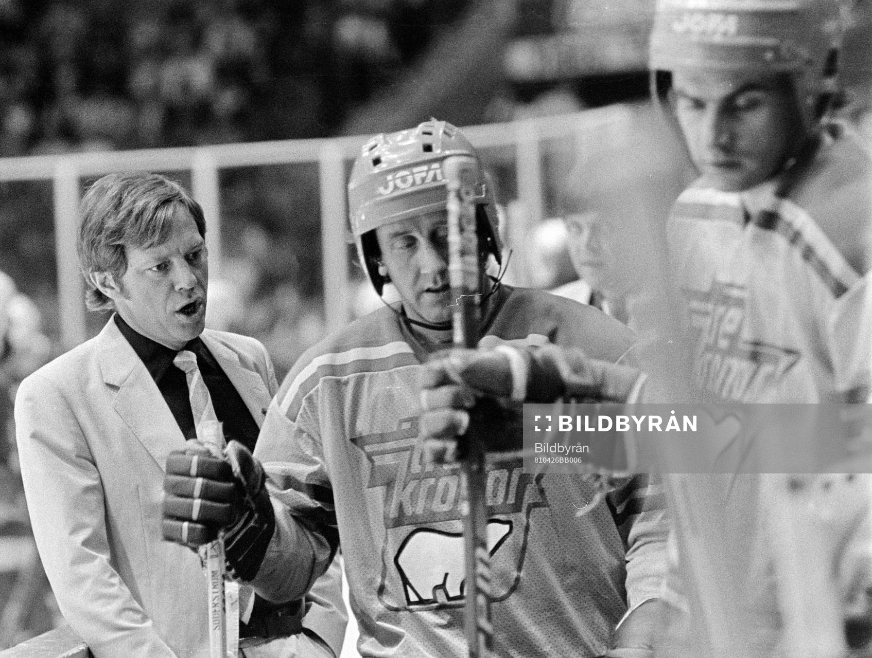 Förbundskapten Bengt Ohlson och Dan Söderström