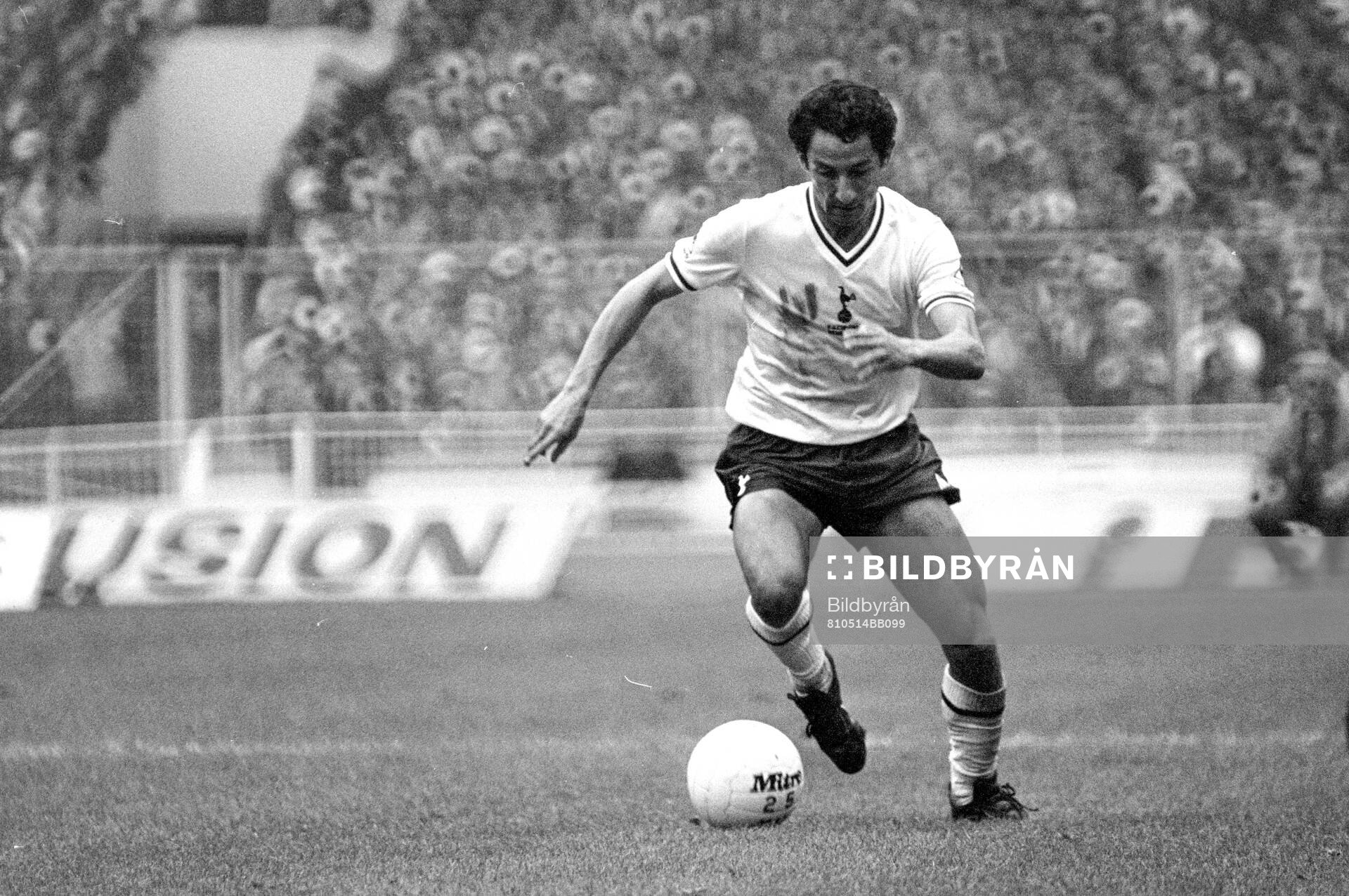 Fotboll, FA Cup, Final, Tottenham - Manchester City: Tottenhams Osvaldo Ardiles.