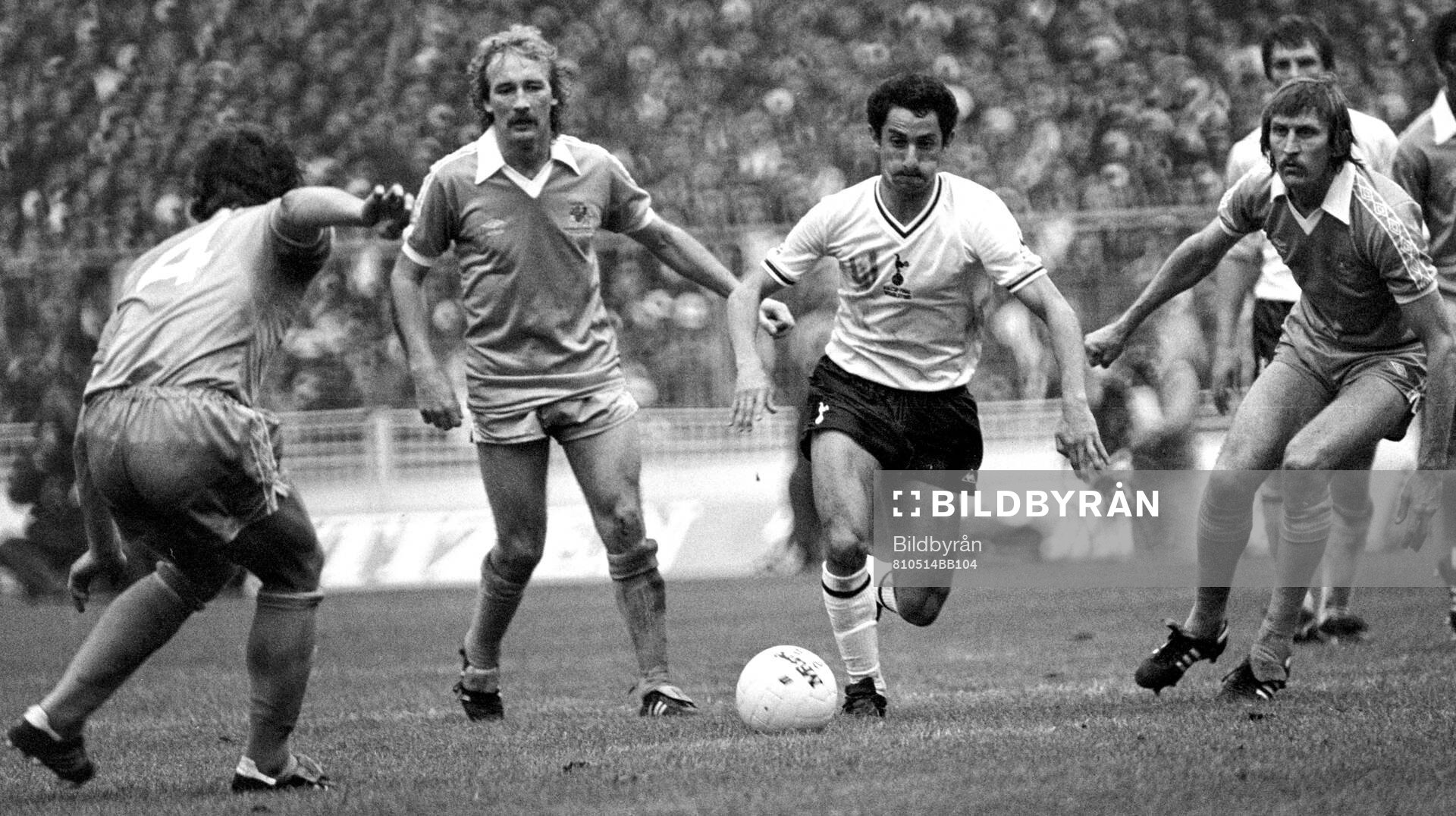 Fotboll, FA Cup, Final, Tottenham - Manchester City: Tottenhams Osvaldo Ardiles.