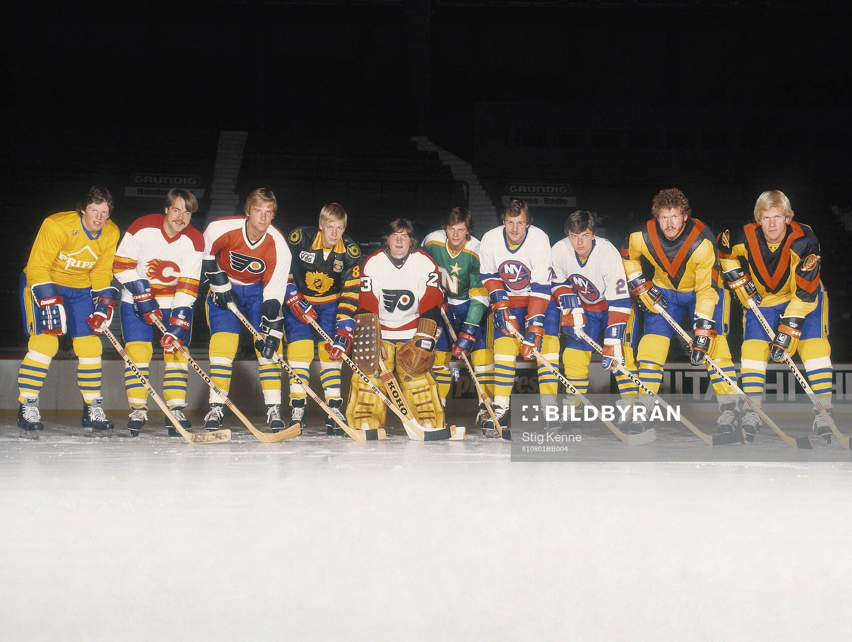 Players of Sweden pose for a photo with the their team