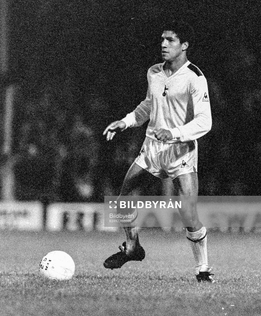 Football, Divison One, England 1981-1982: Swansea - Tottenham: Tottenhams Chris Hughton.