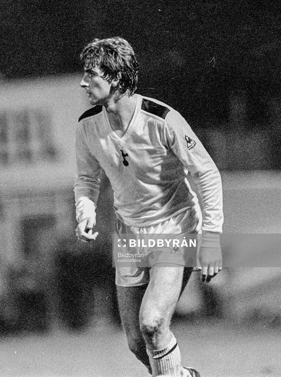 Football, Divison One, England 1981-1982: Swansea - Tottenham: Tottenhams Mark Falco. 