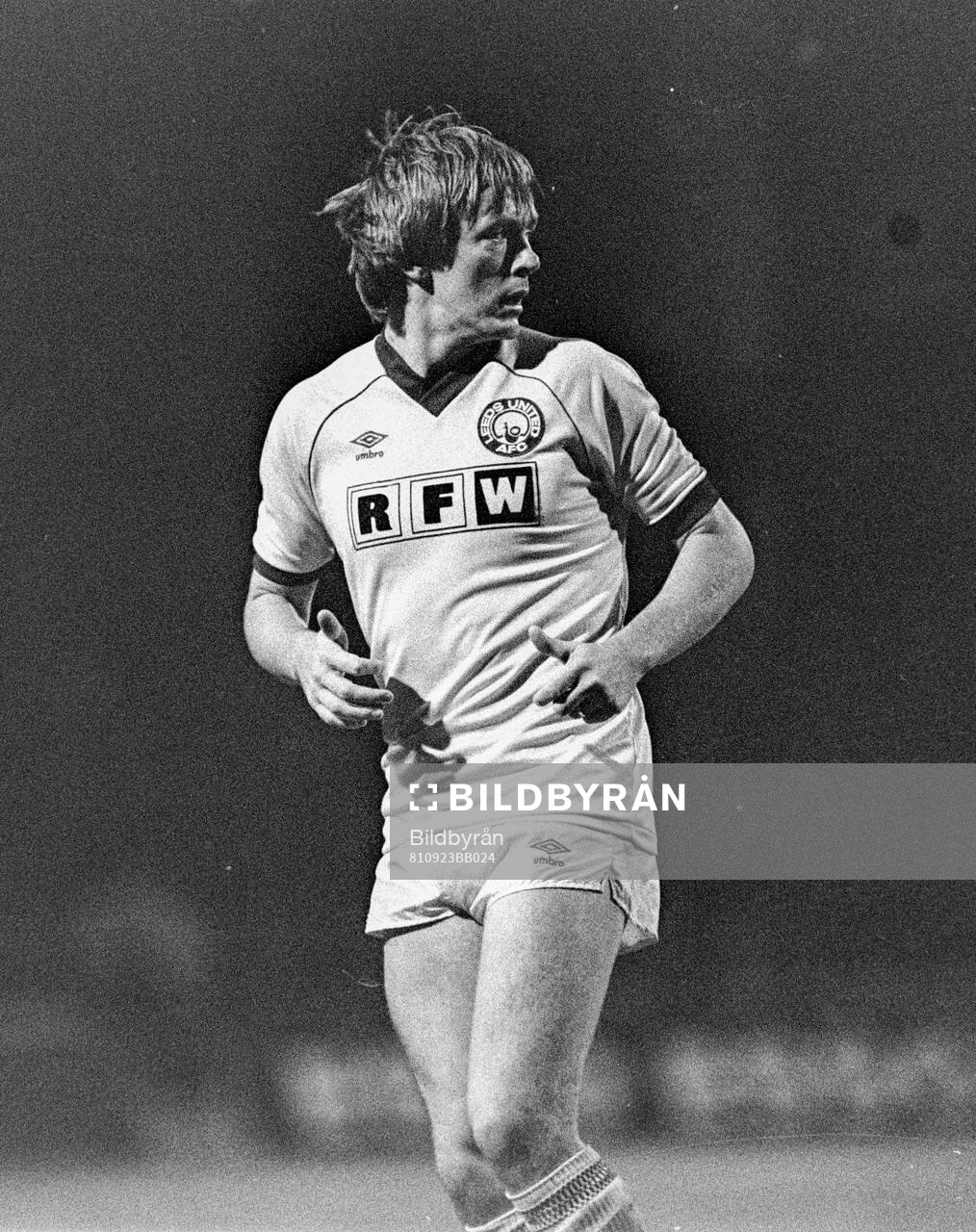 Football, Divison One, England 1981-1982, Manchester City - Leeds 4-0: Peter Barnes of Leeds. 
