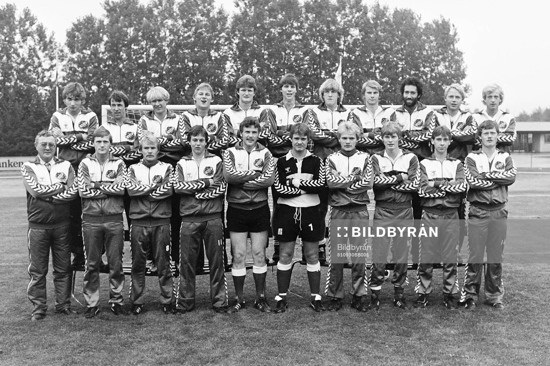 Hässleholms seriesegrande lag med bl.a Kenneth Berg, Mats