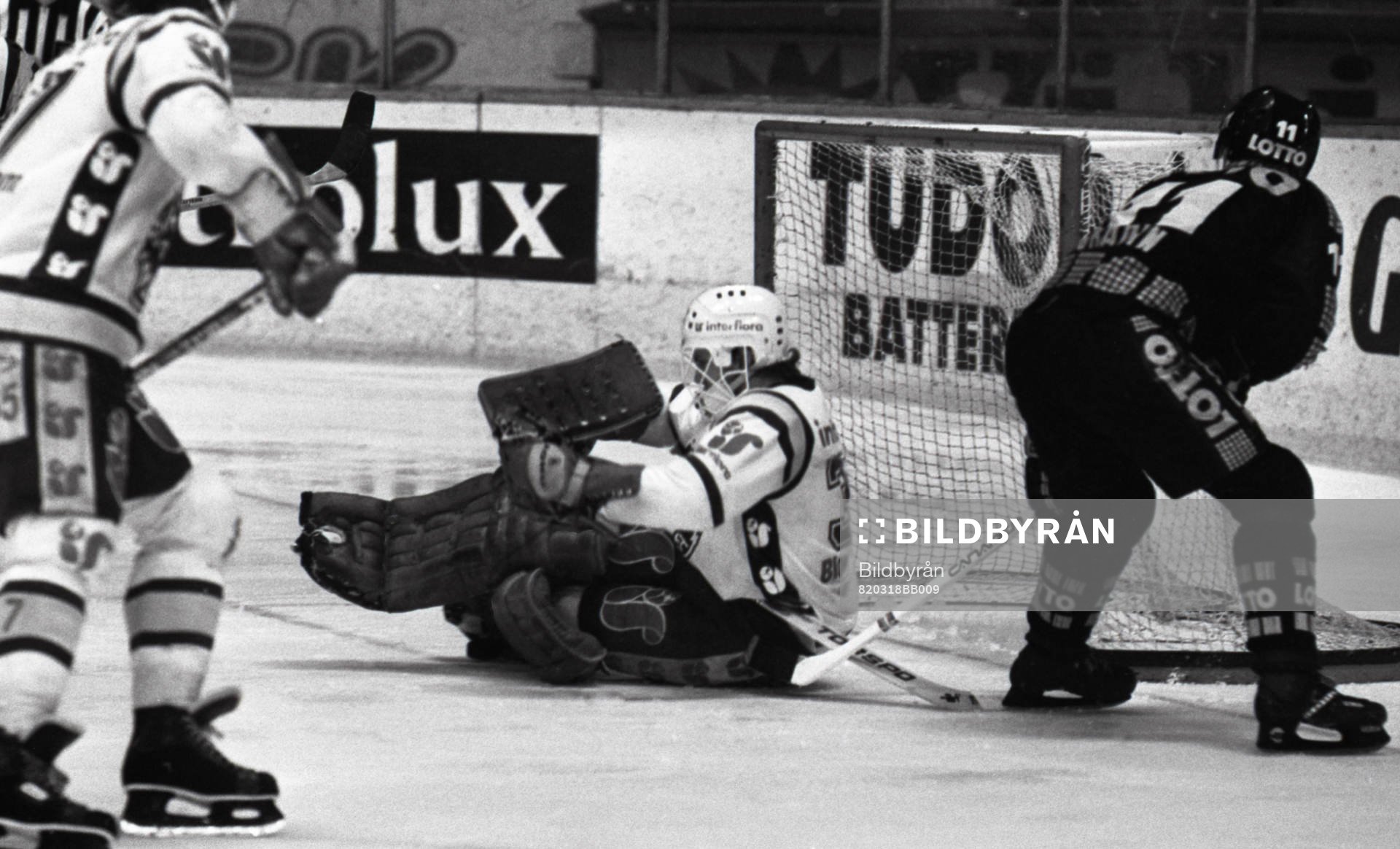 Göte Wälitalo, målvakt, Björklöven och Peter Gradin,