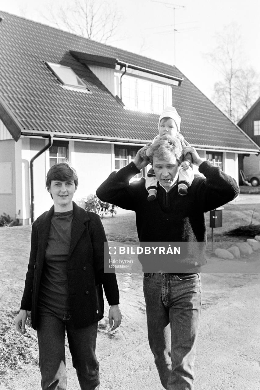 Dan Granqvist med fru Anne och son