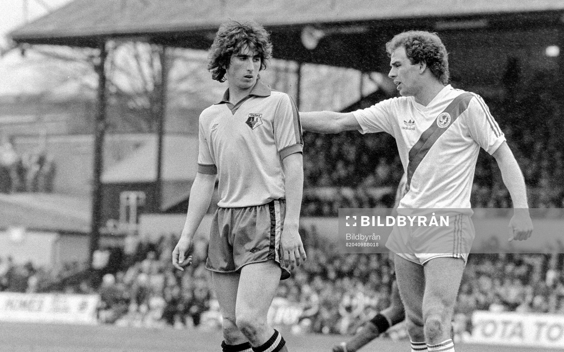 Watfords Nigel Callaghan and Paul Hinshelwood of Crystal