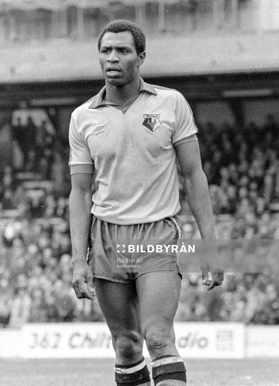 Football, Division Two, England, Watford - Crystal Palace: Watfords Luther Blissett.