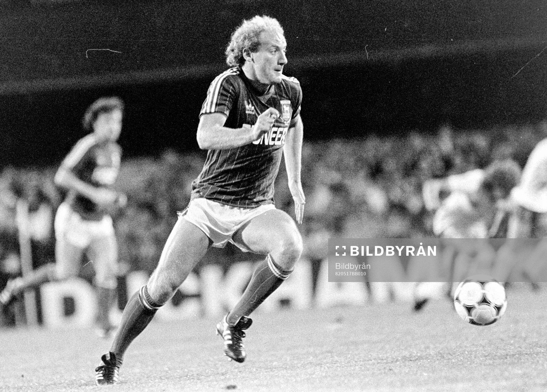 Football, Division One, England 1981-1982: Ipswich - Tottenham: Alan Brazil of Ipswich.
