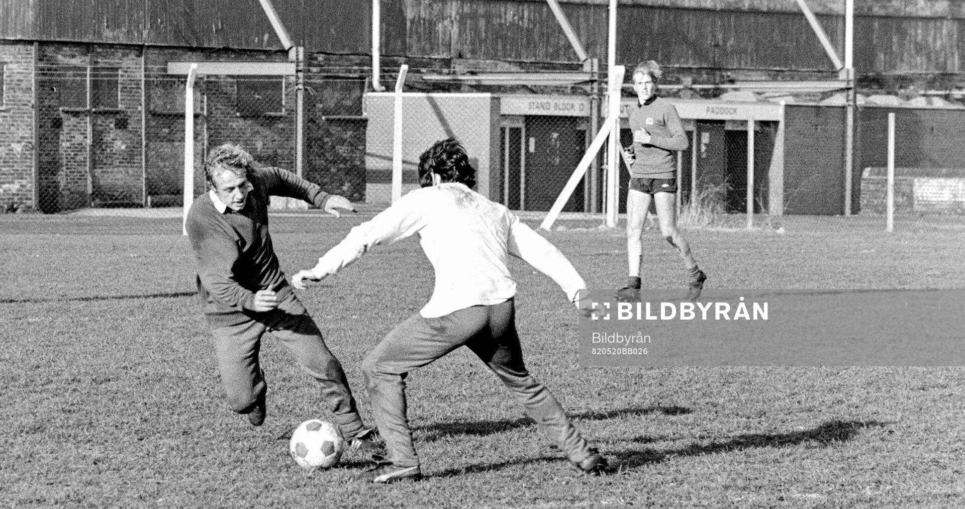 Robert Prytz trial at Stoke City. Training session