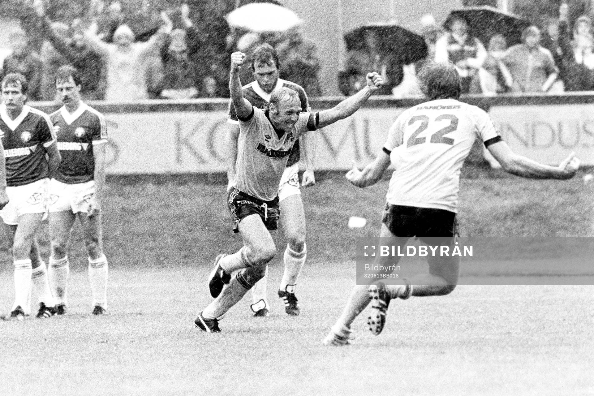 Sven-Bertil Andersson, Mjällby jublar i regnet