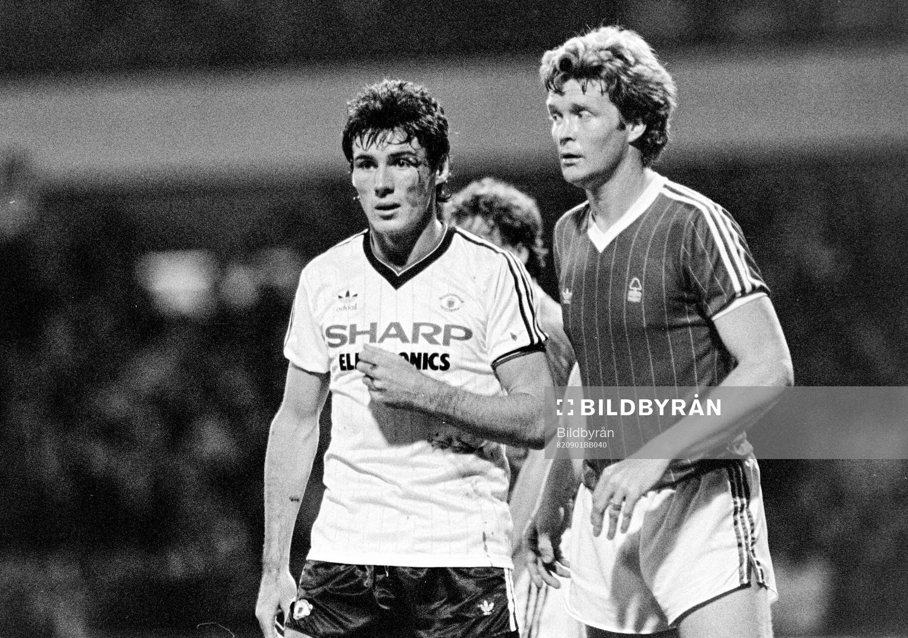 Nottingham Forest - Manchester United: Frank Stapleton of