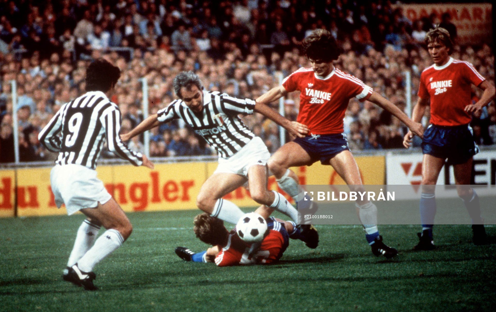Fotboll, Hvidovre - Juventus, Bettega och Paolo Rossi,