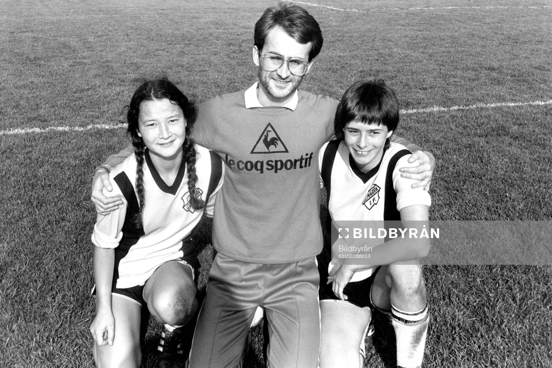 Miki Asai, Göran Olofsson, tränare och Natsue Asai,