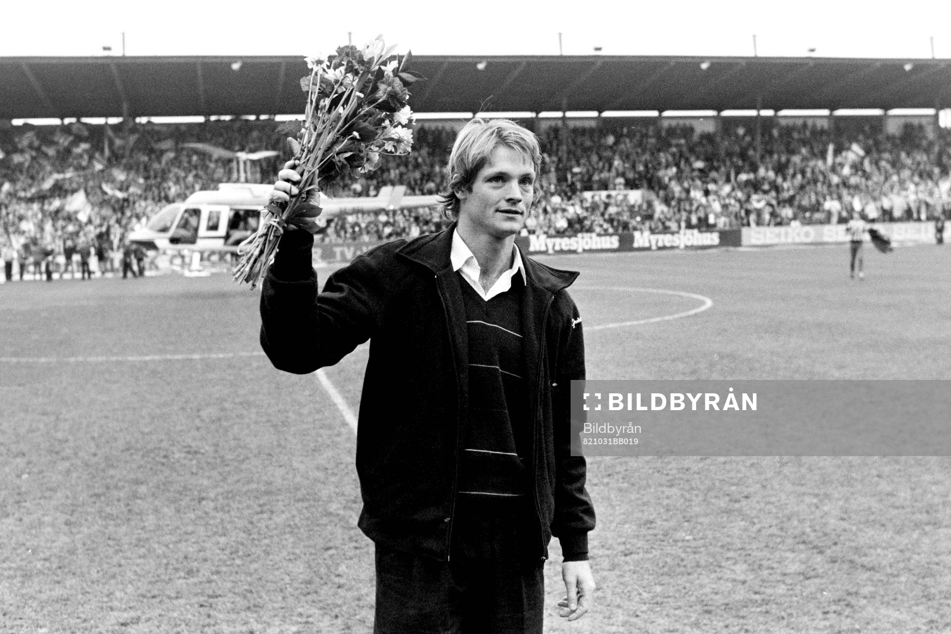 Torbjörn Nilsson hyllades med blommor