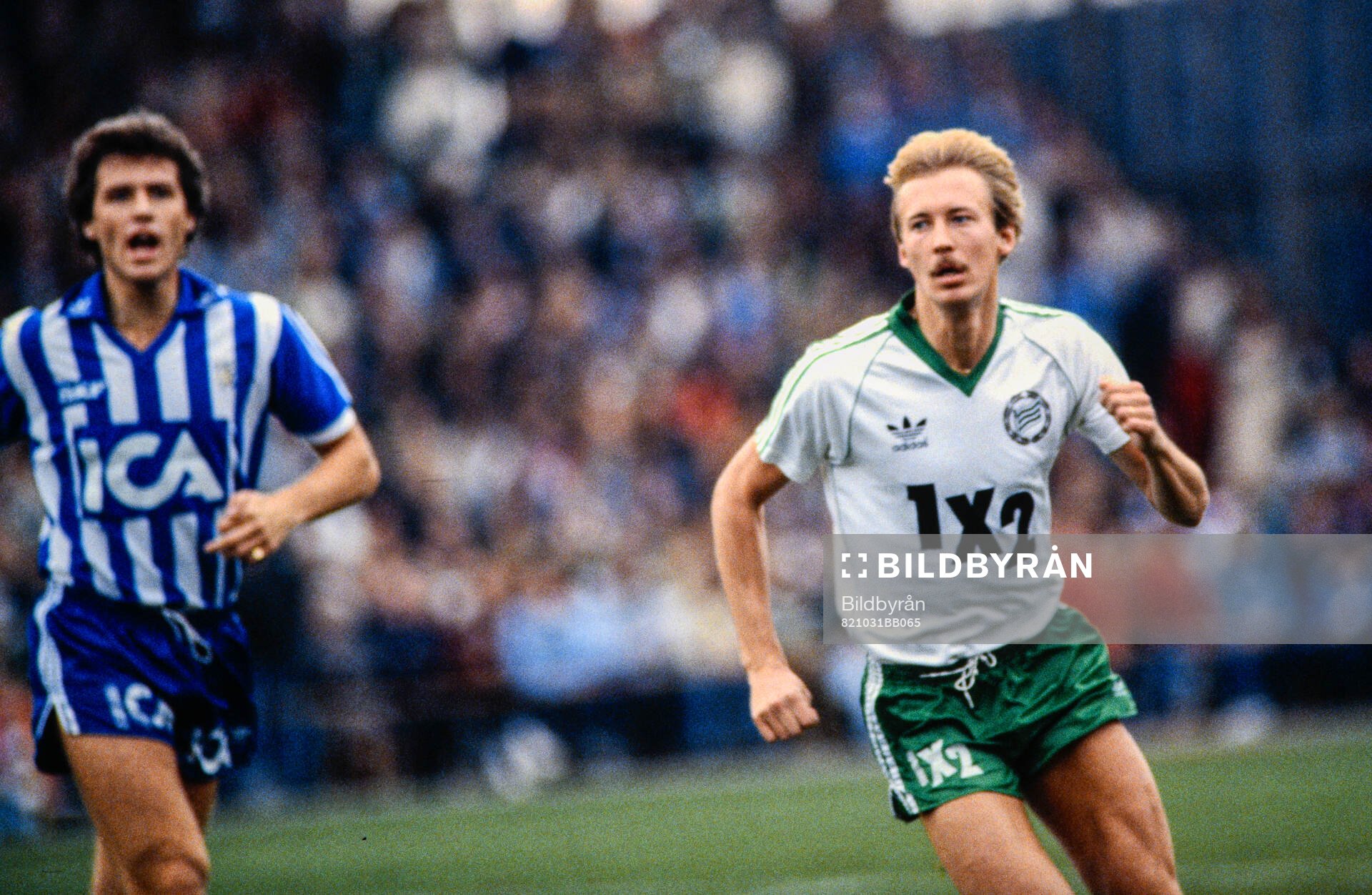 Göteborgs Glenn Hysén och Hammarbys Jonnie Efraimsson