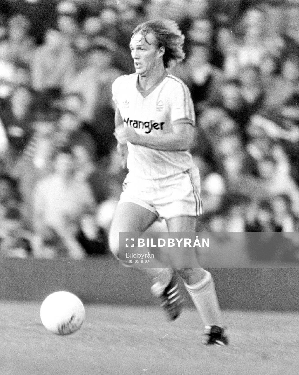 Football, Division One, England, Arsenal - Nottingham Forest: Kenny Swain of Nottingham Forest.